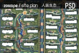 商住综合区-住宅景观规划设计总图psd源文件下载 to 园林景观设计意向图库-园林景观学习网