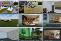 Lumion9系列教学视频客厅和厨房室内白天场景渲染 to 园林景观设计意向图库-园林景观学习网