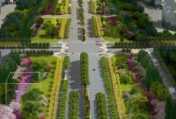 城市景观大道-道路绿化防护带-道路边坡绿化带景观整治工程设计方案 to 园林景观设计意向图库-园林景观学习网