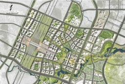 科技新城开发区概念规划-城市规划总图PSD分层下载 to 园林景观设计意向图库-园林景观学习网