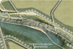 BUGA设计竞赛-城市规划和生态湿地公园开放空间提案平面图 to 园林景观设计意向图库-园林景观学习网