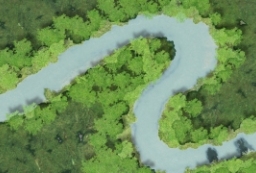 河流彩平面填色-PSD景观规划总图填色 to 园林景观设计意向图库-园林景观学习网