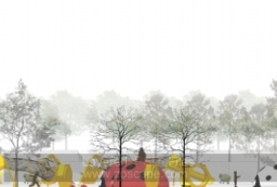 PSD儿童公园-儿童游乐园-儿童户外活动空间分层立面图 to 园林景观设计意向图库-园林景观学习网