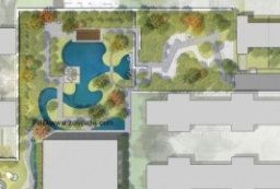 某高档住宅示范区PSD彩色平面图源文件 to 园林景观设计意向图库-园林景观学习网