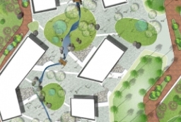 城市居住区景观设计公共空间平面图-psd住宅区总图下载 to 园林景观设计意向图库-园林景观学习网