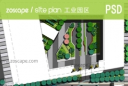 商业办公区中庭景观设计psd平面图下载 to 园林景观设计意向图库-园林景观学习网
