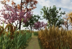 8款Lumion精品植物水稻麦子柚子桃树等 to 园林景观设计意向图库-园林景观学习网