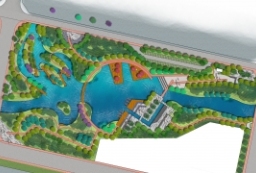 河道节点彩平-滨湖湿地公园-河道水系景观改造工程 to 园林景观设计意向图库-园林景观学习网