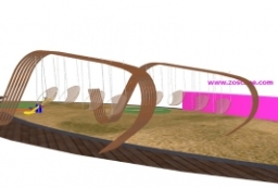 公园儿童游戏场地-创意儿童游乐设施sketchup模型下载 to 园林景观设计意向图库-园林景观学习网