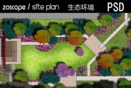 别墅庭院-私家花园PSD景观平面图 to 园林景观设计意向图库-园林景观学习网