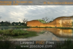 景观建筑效果图-psd效果图下载 to 园林景观设计意向图库-园林景观学习网
