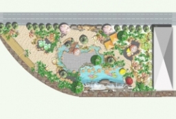 私家庭院 、小游园彩色psd总平面图 to 园林景观设计意向图库-园林景观学习网