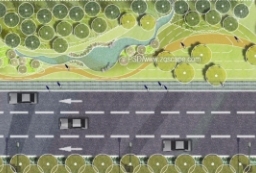 人文科技大道景观提升改造-城市道路景观绿化PSD平面图 to 园林景观设计意向图库-园林景观学习网